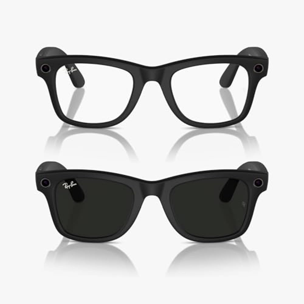 Ray-Ban Meta Wayfarer Transition Gray - Matte Black